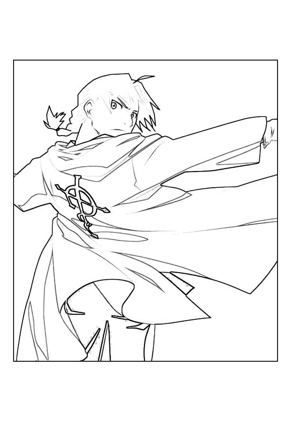 Desenho de Fullmetal Alchemist para colorir
