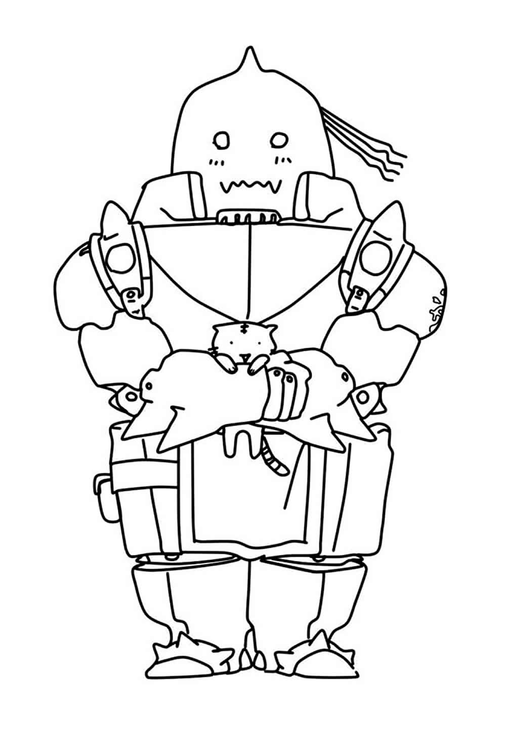 Desenho de Fullmetal Alchemist para colorir