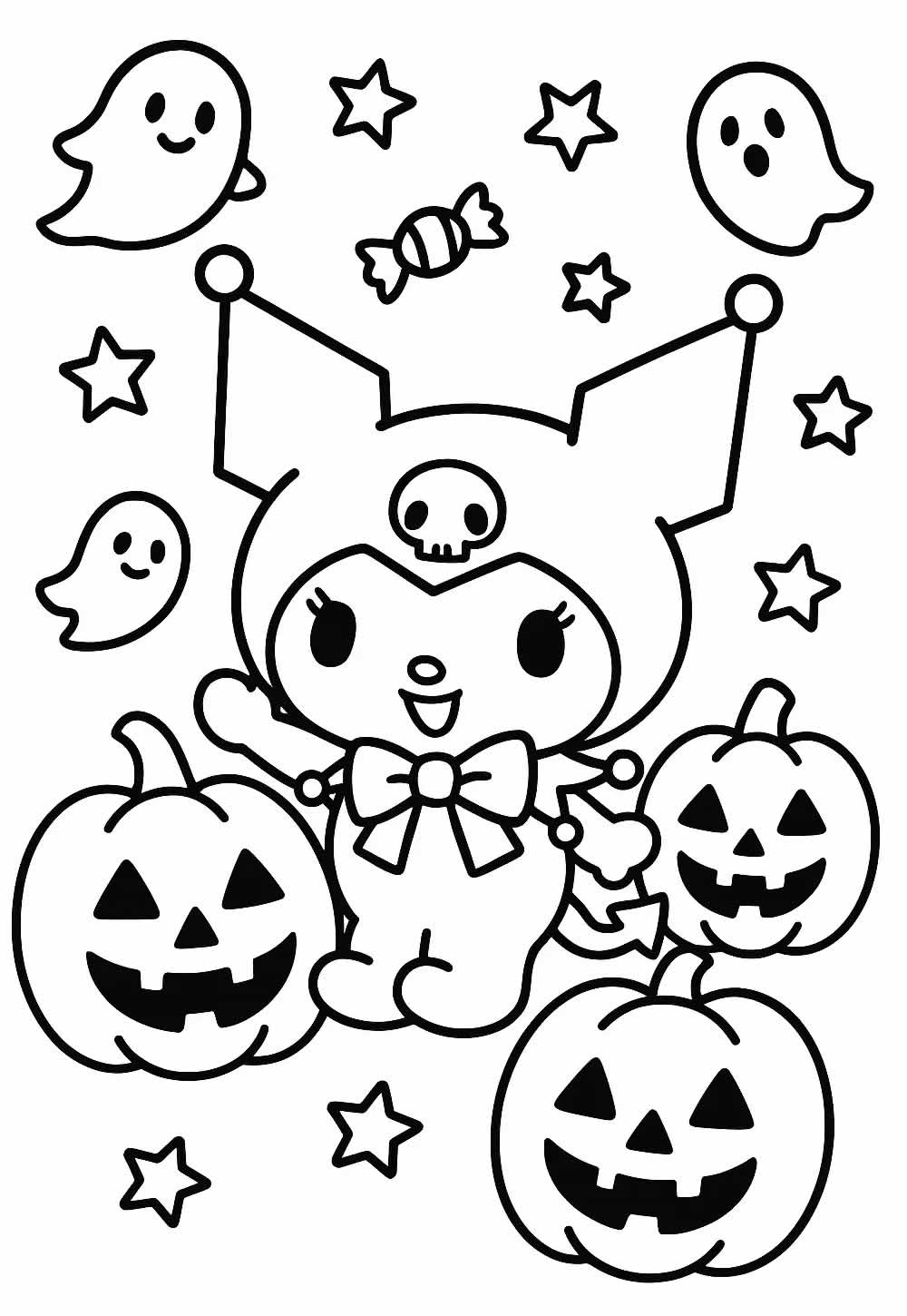 Kuromi para colorir