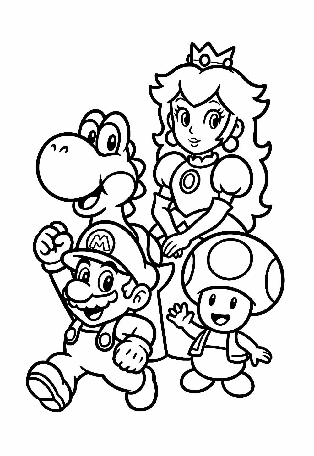 Desenhos de Super Mario Bros para colorir