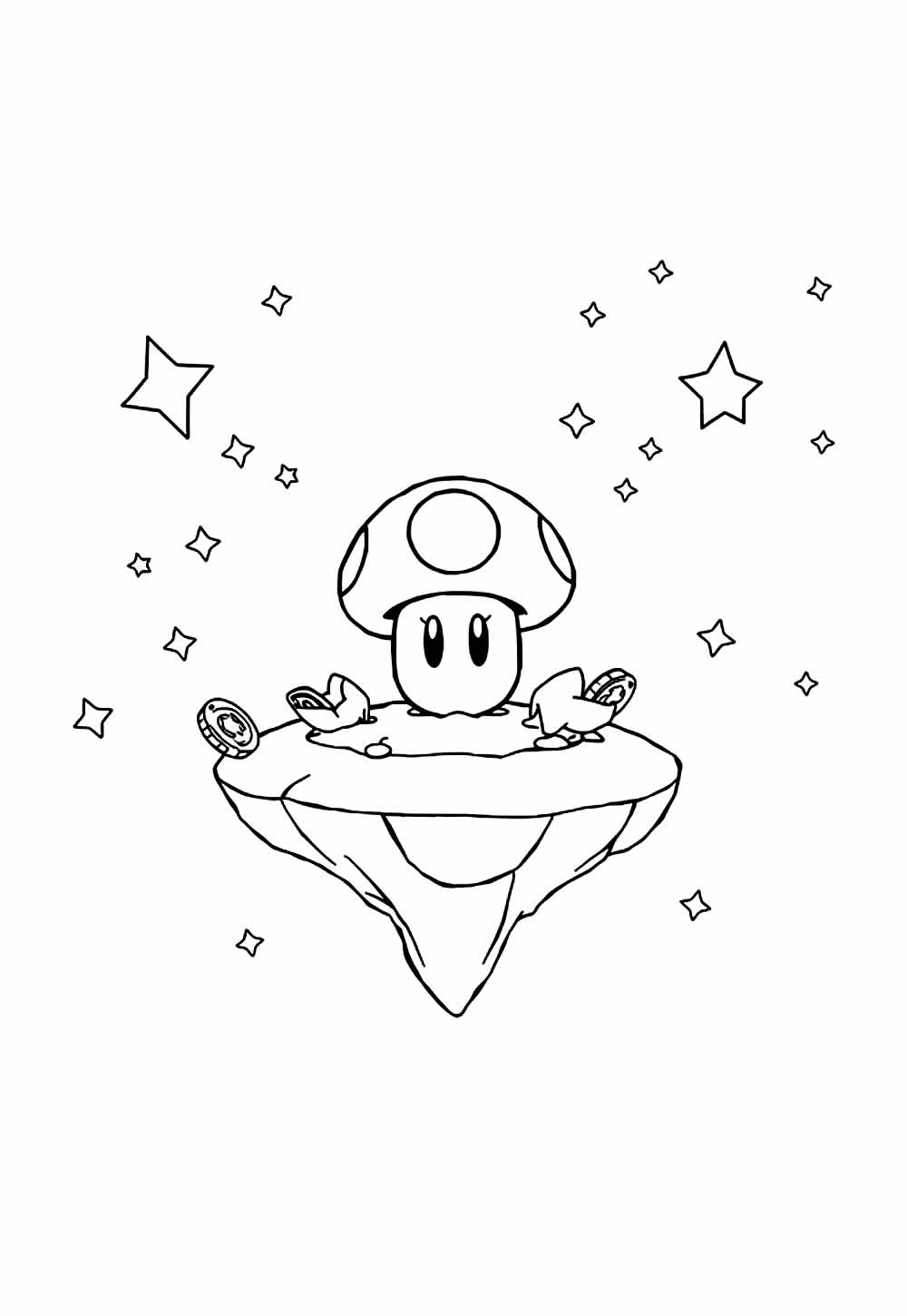 Desenho de Super Mario Galaxy