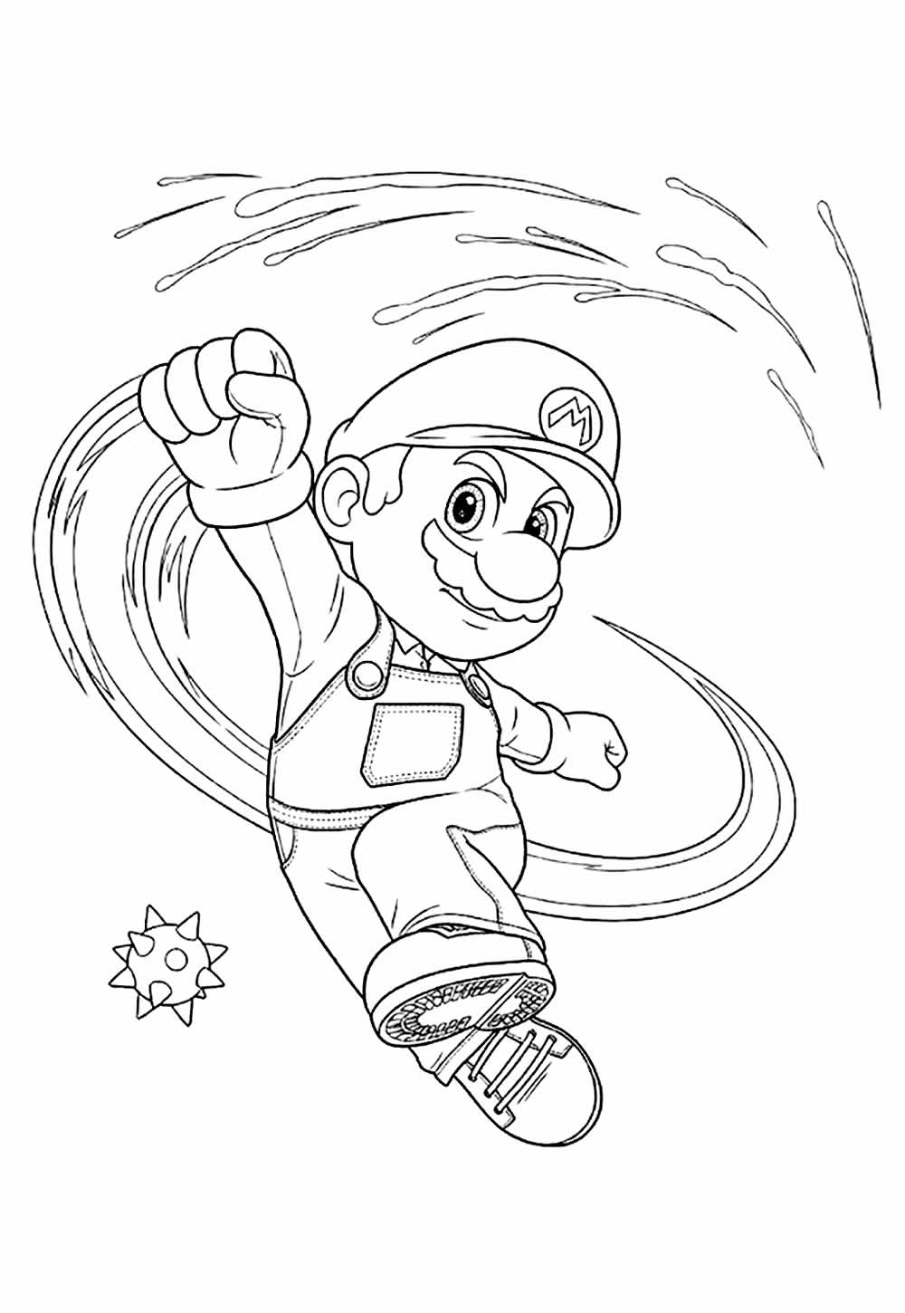 Desenho de Super Mario Galaxy para pintar
