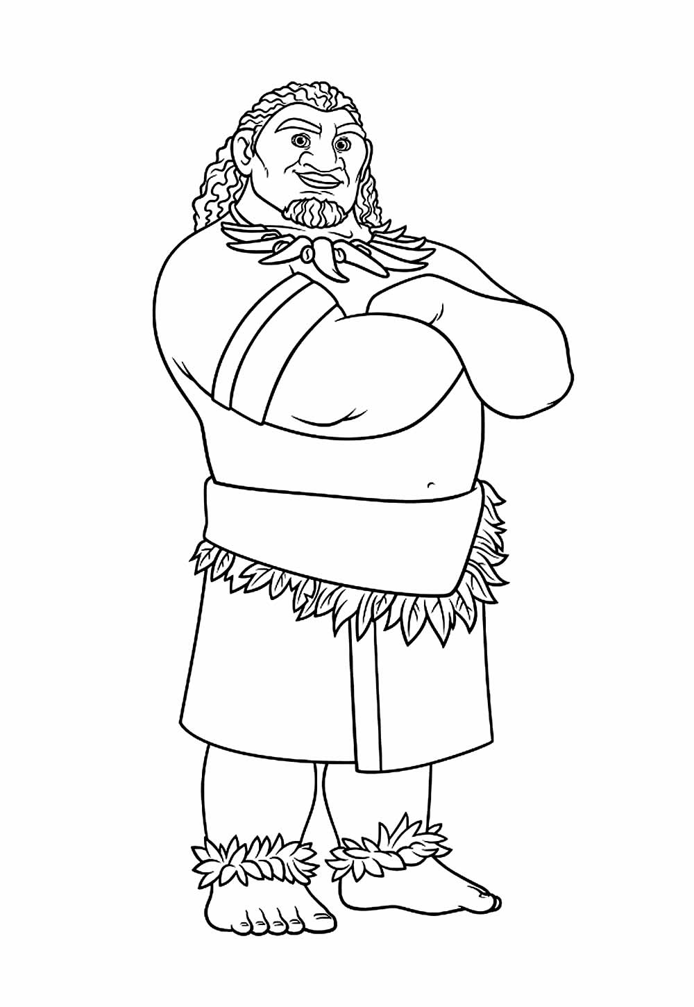 Desenho de Maui para colorir