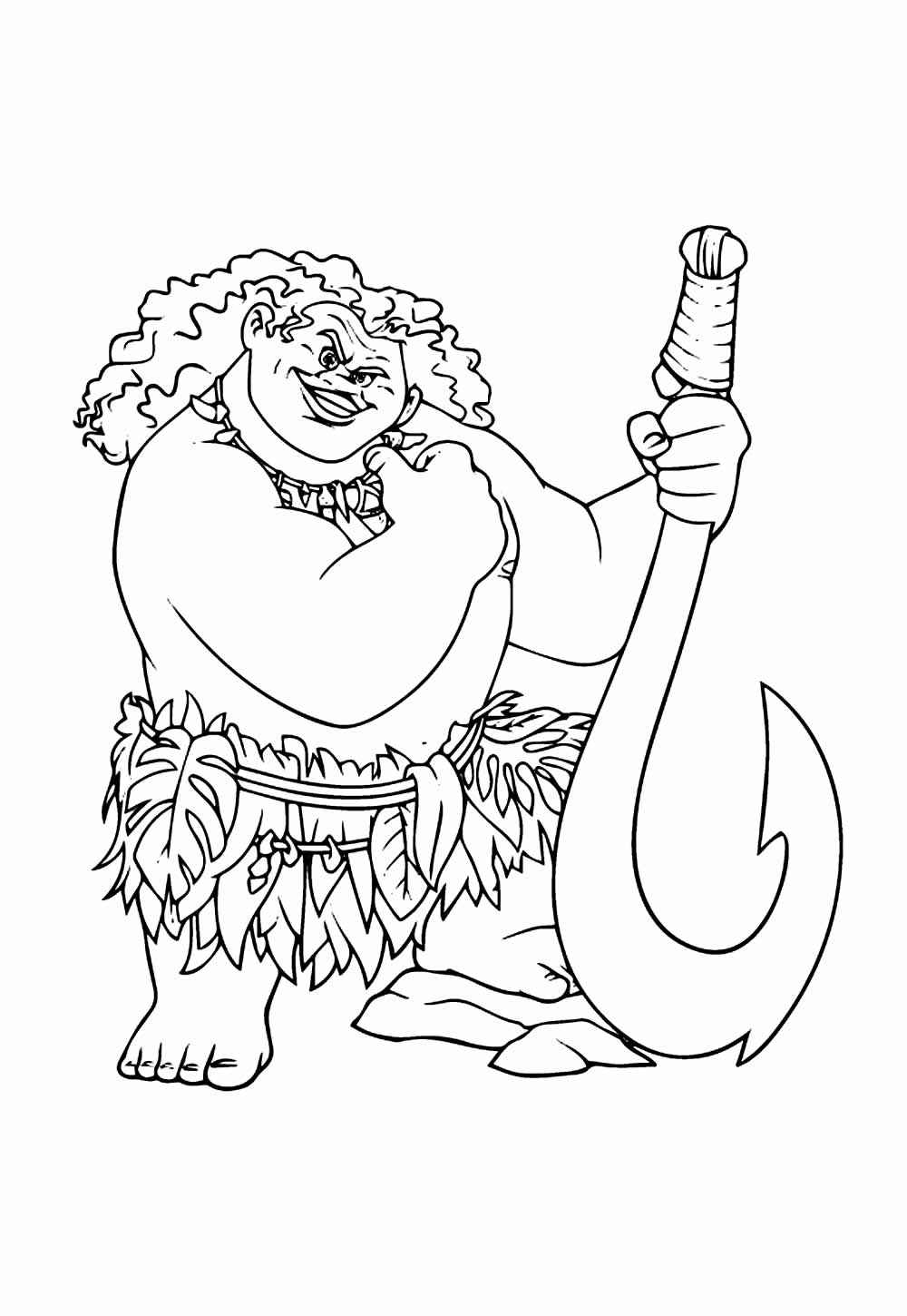 Desenhos de Maui para colorir