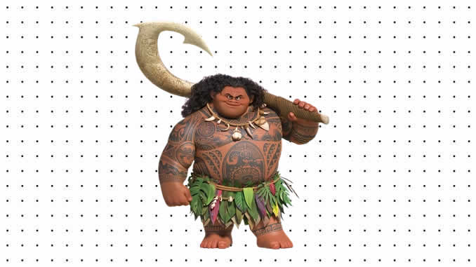 Desenhos de Maui para colorir