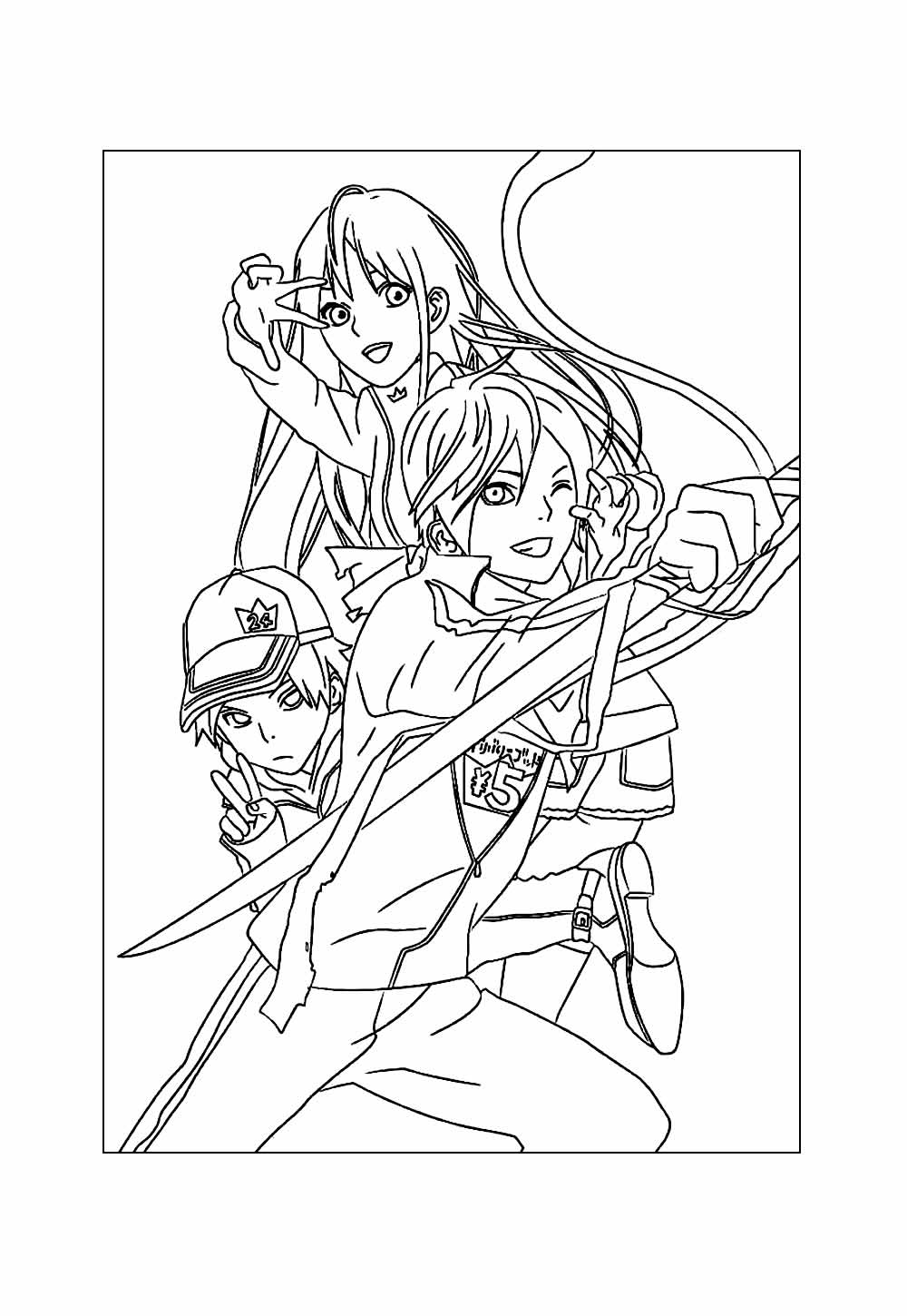 Desenho de Norogami para colorir