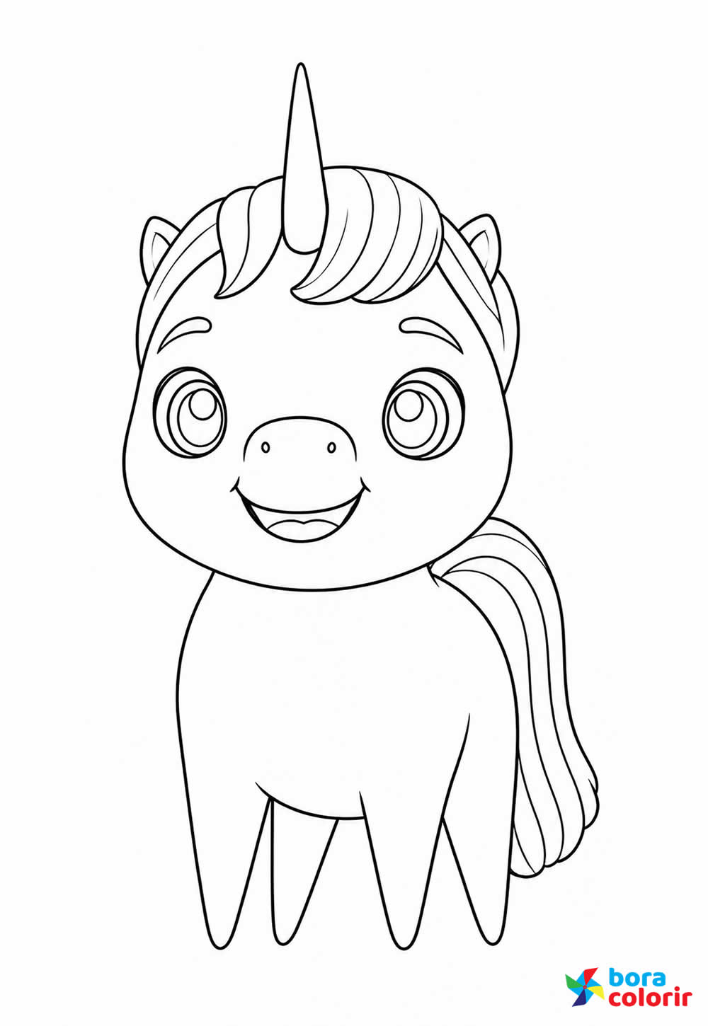 Desenho de Not Quite Narwhal para colorir - Unicornio