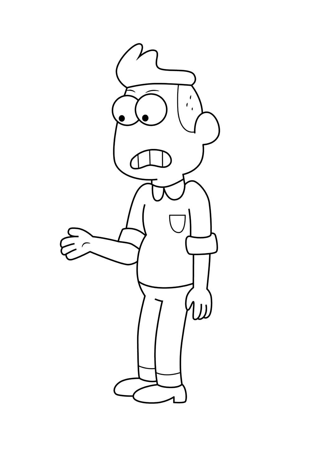 Desenho de Os Vizinhos Green para pintar