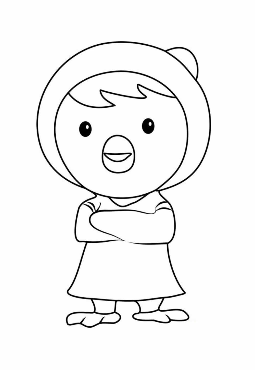 Desenho de Pororo para colorir