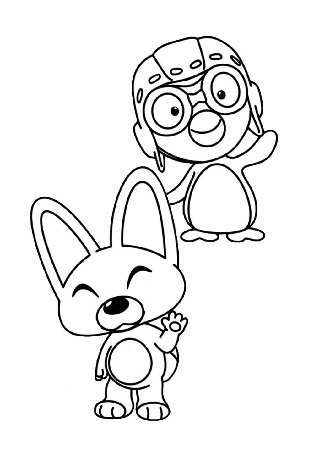 Desenho de Pororo para colorir