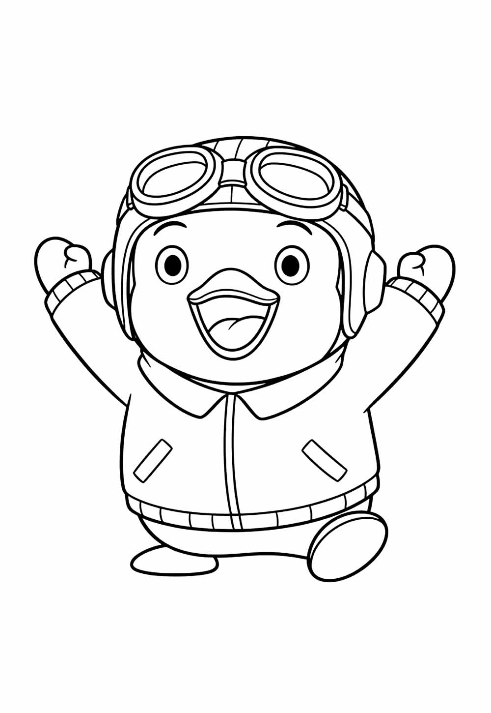 Pororo para colorir