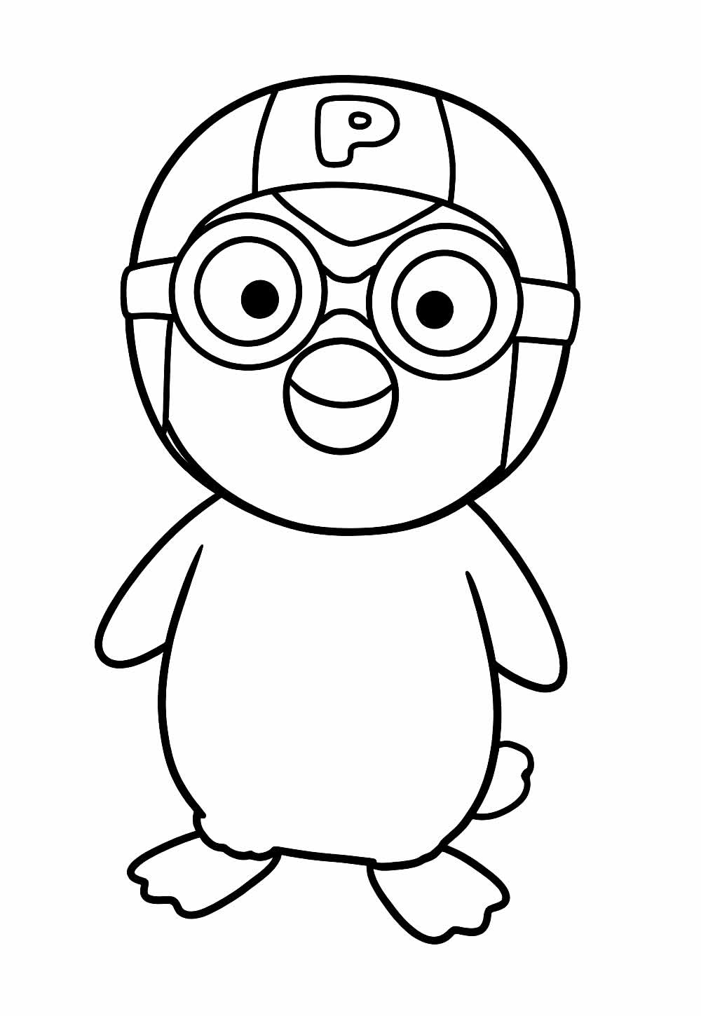 Desenho de Pororo para colorir
