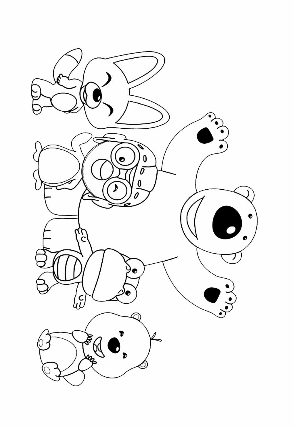 Desenho de Pororo para colorir