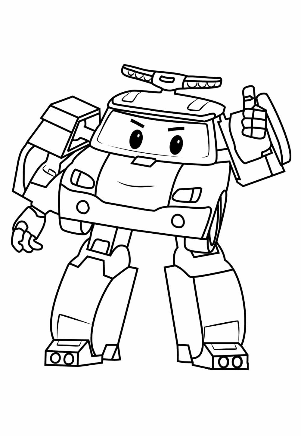 Desenho de Robocar Poli