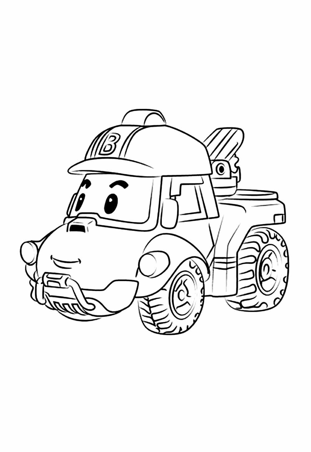 Desenho de Robocar Poli para colorir
