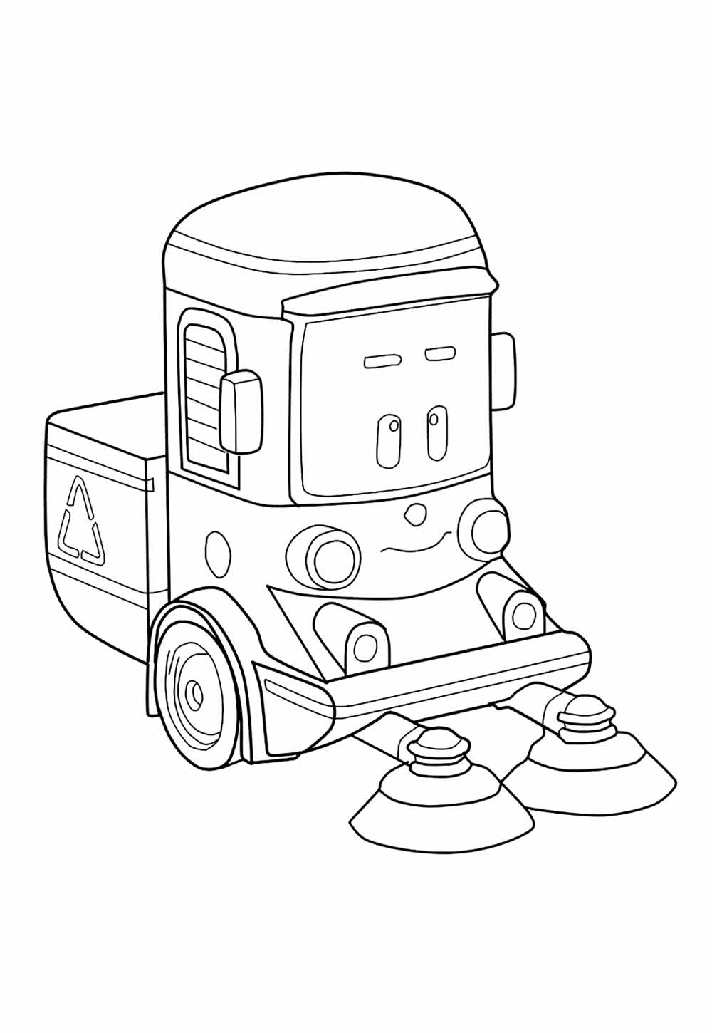 Desenho de Robocar Poli