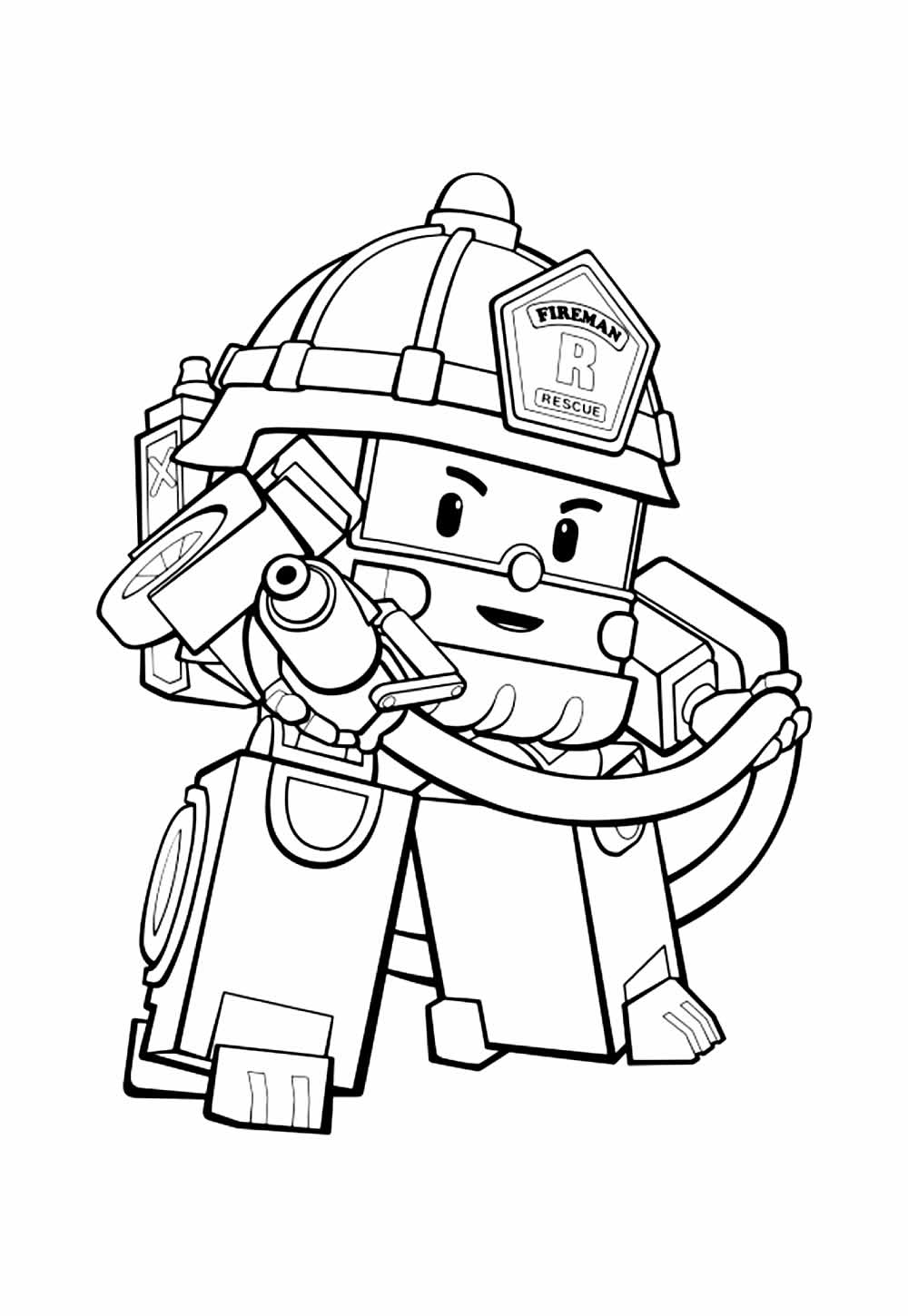 Desenho de Robocar Poli para colorir