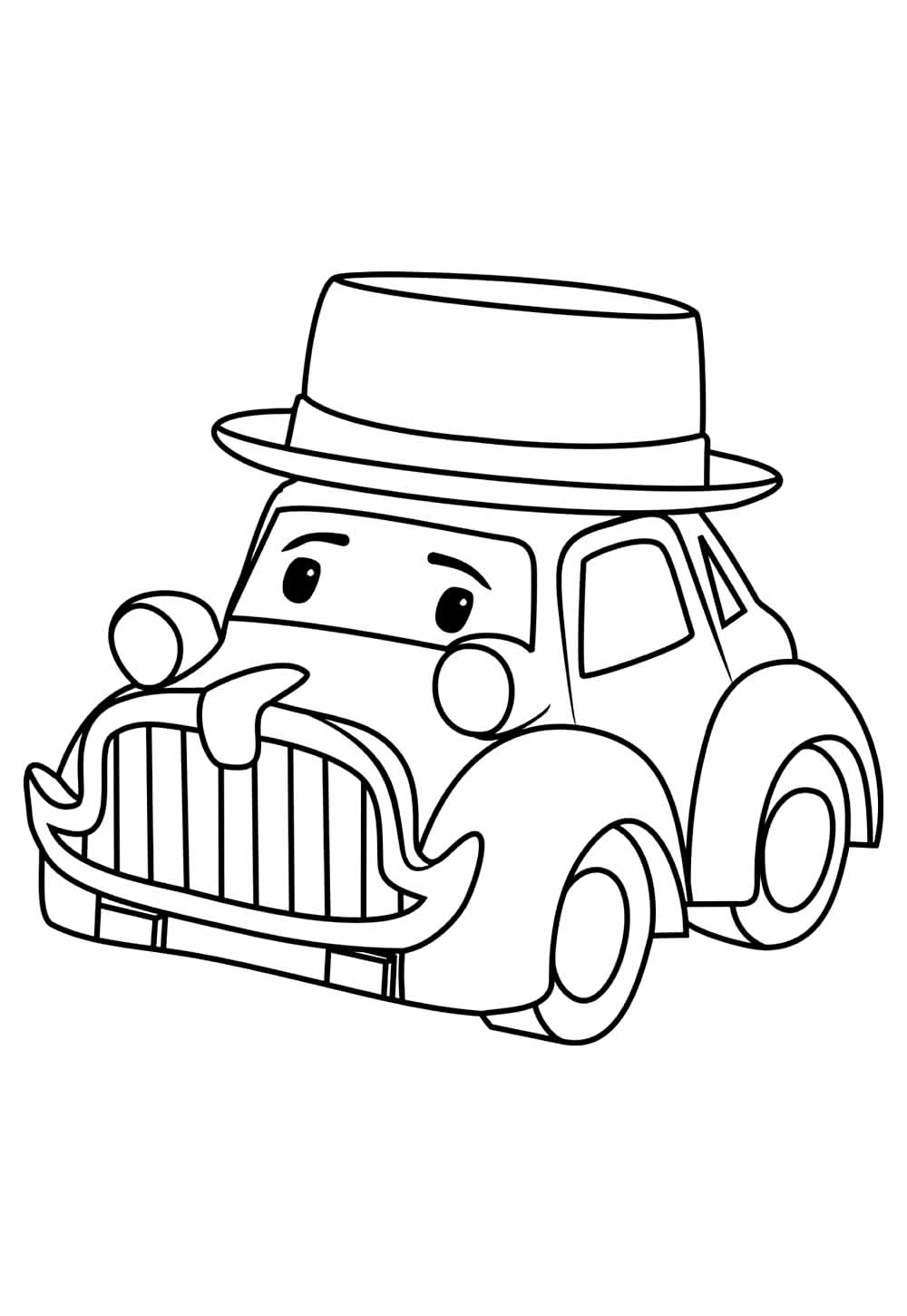 Desenho de Robocar Poli para colorir