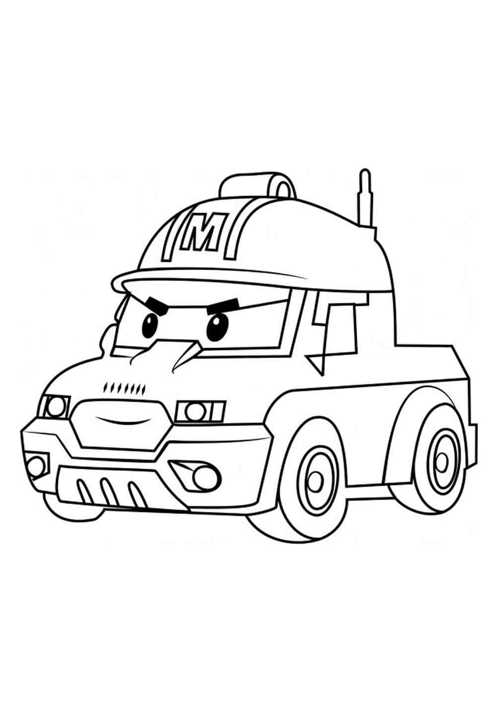 Desenho de Robocar Poli para colorir