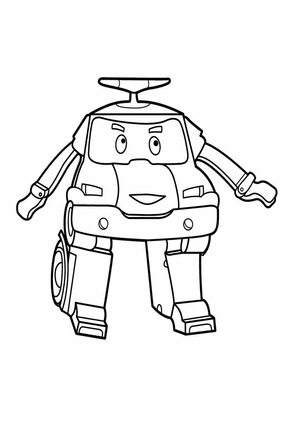 Desenhos de Robocar Poli para colorir