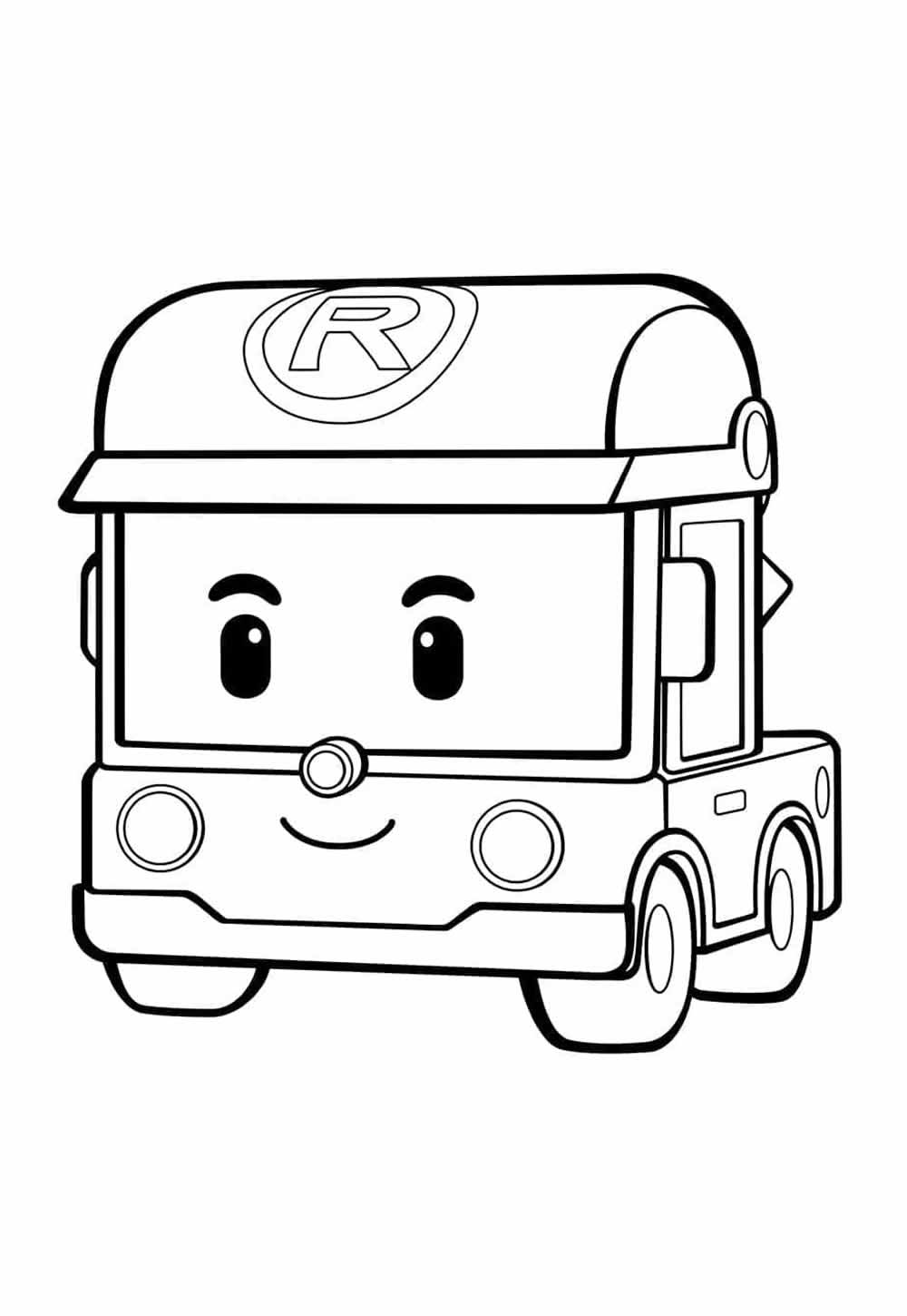 Desenho de Robocar Poli