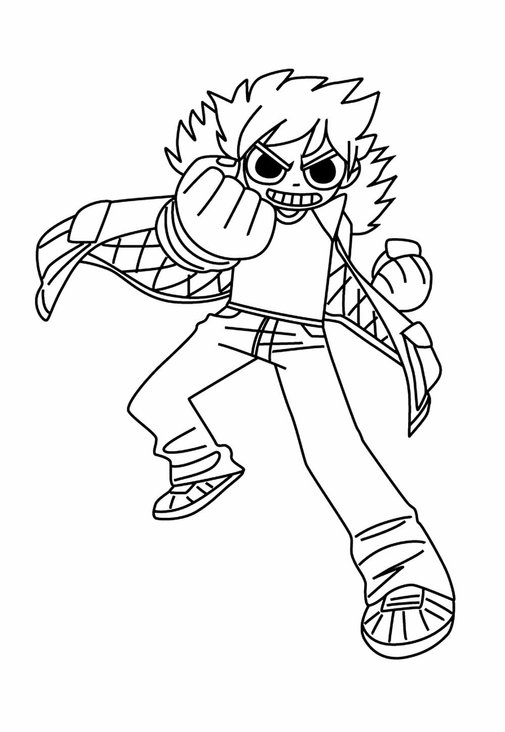 Desenho de Scott Pilgrim para colorir