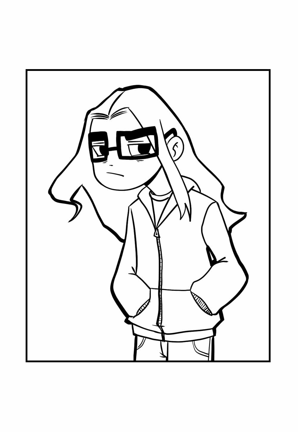 Desenho de Scott Pilgrim para colorir