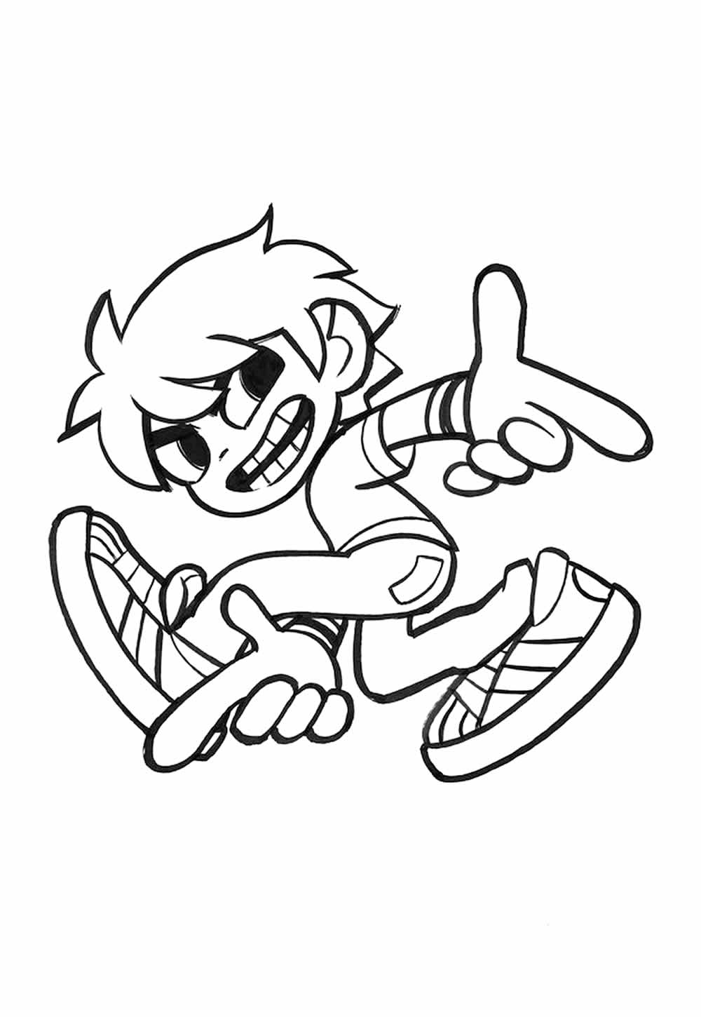 Desenho de Scott Pilgrim