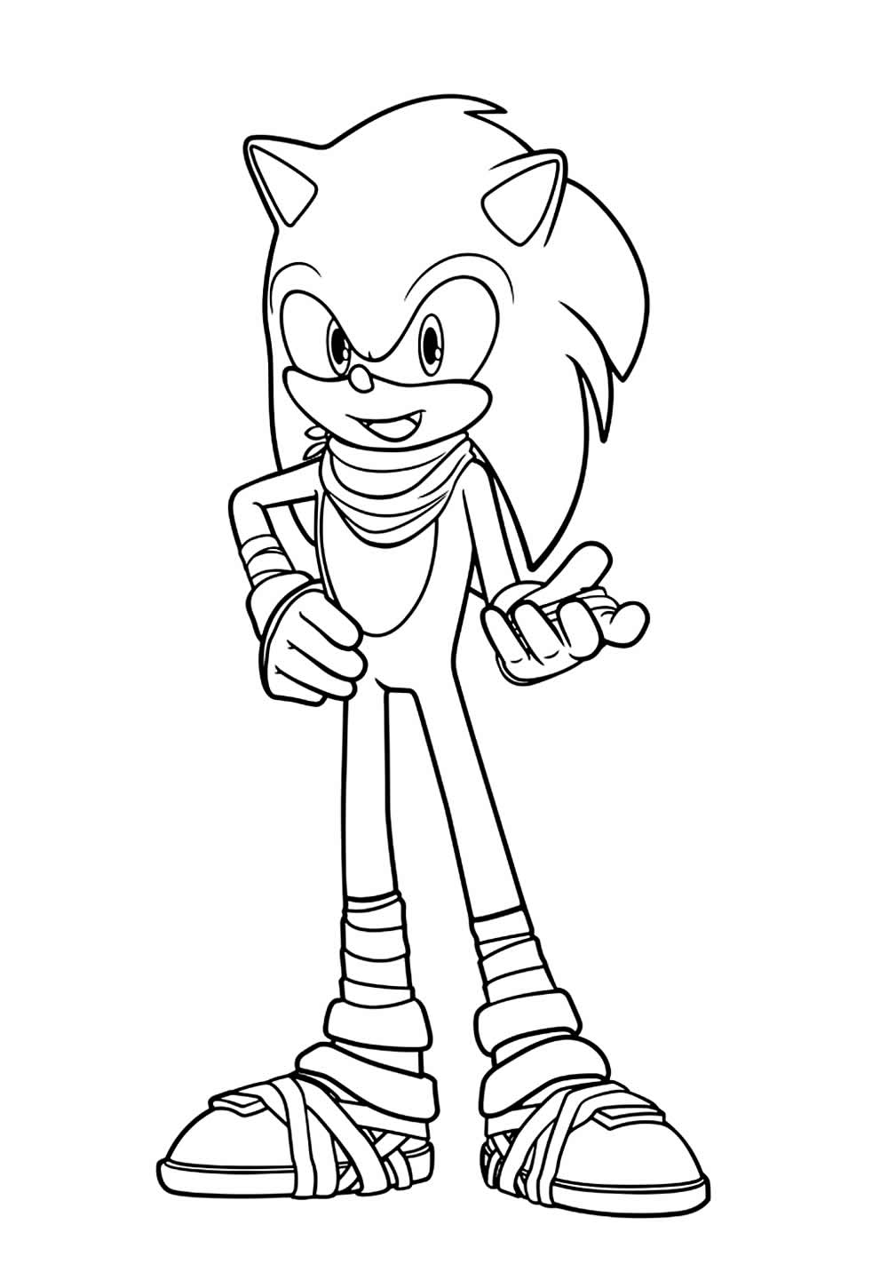 Desenho de Sonic Boom para colorir