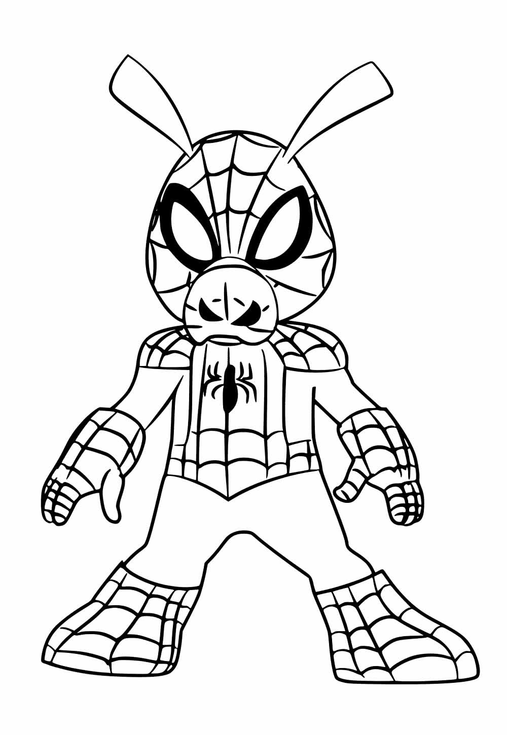 Desenho de Spider-Ham para colorir