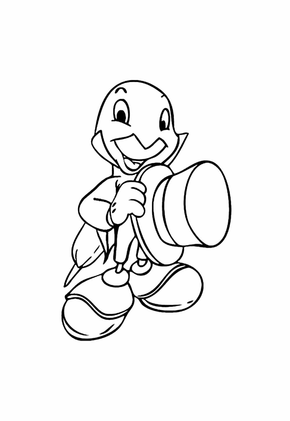 Desenho do Grilo Falante para imprimir
