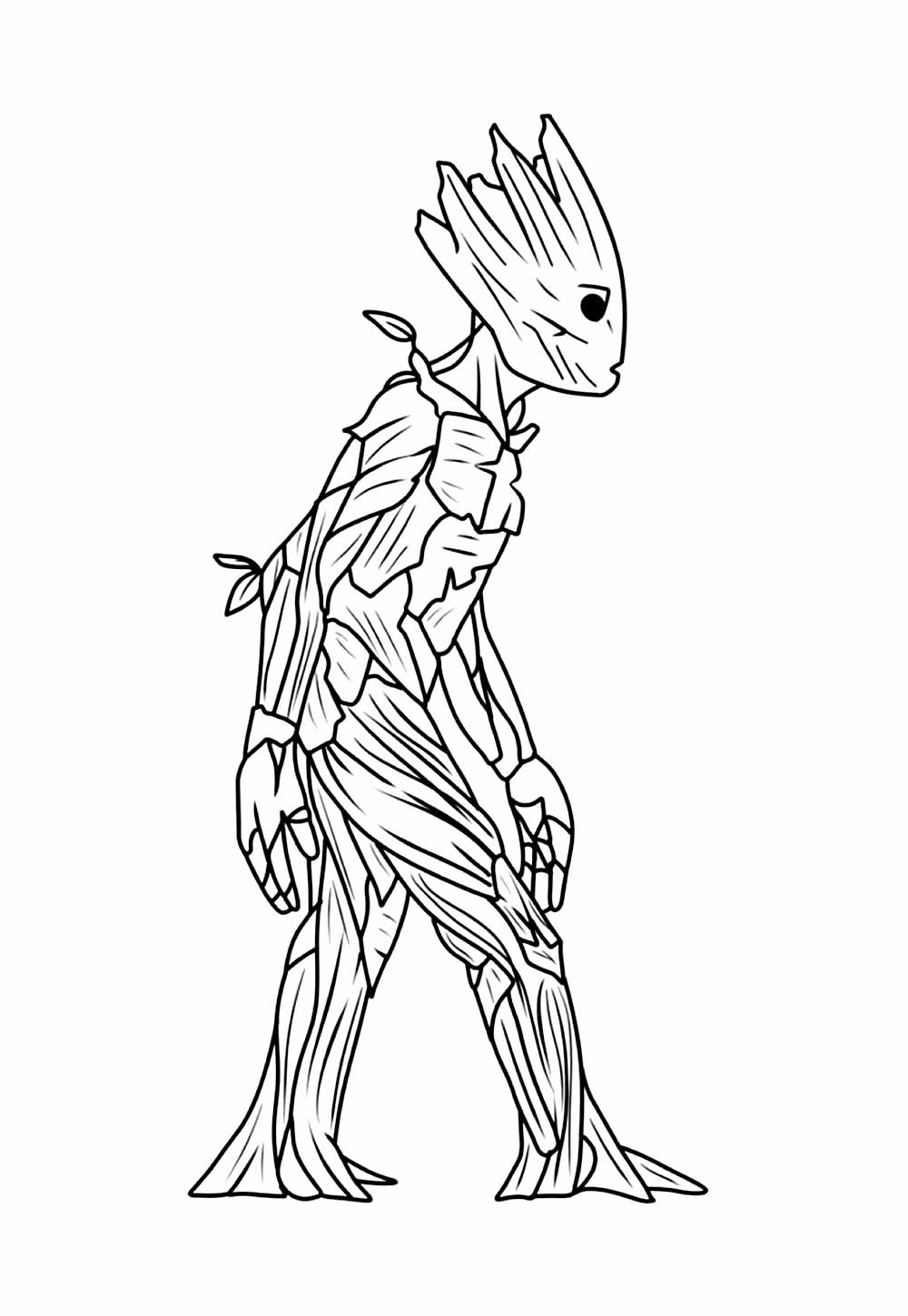 Desenho do Groot para colorir