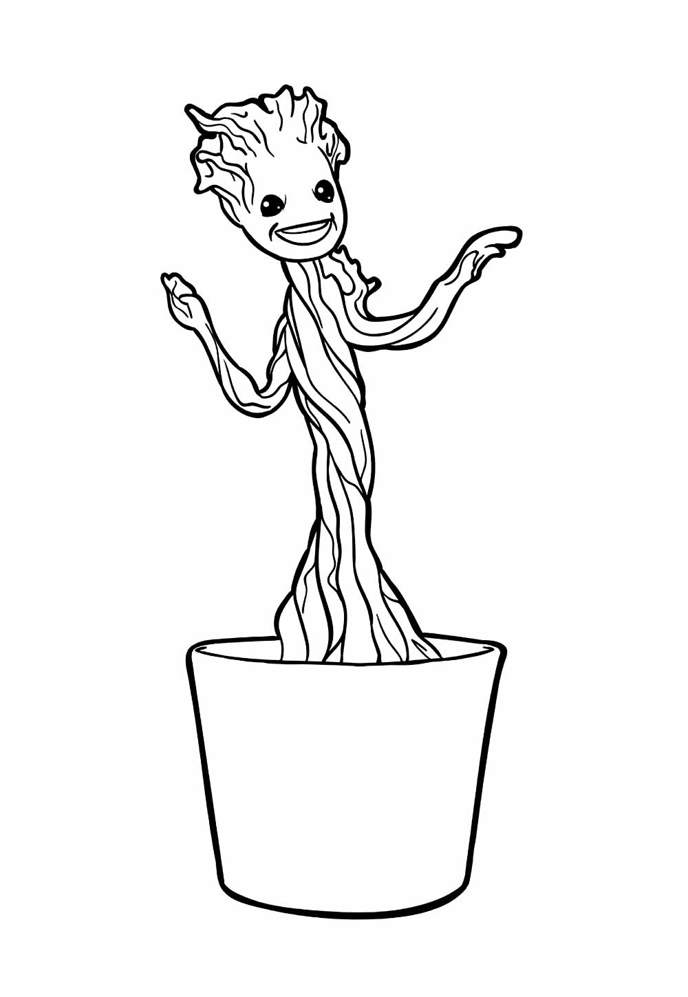 Groot para colorir