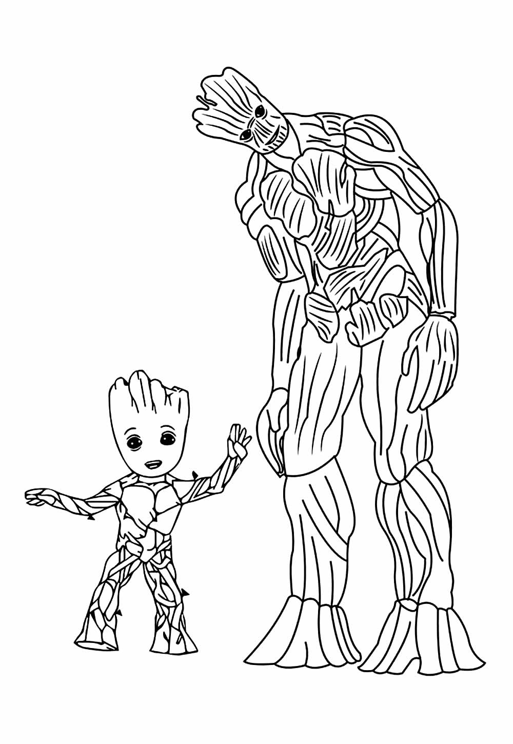 Groot para colorir