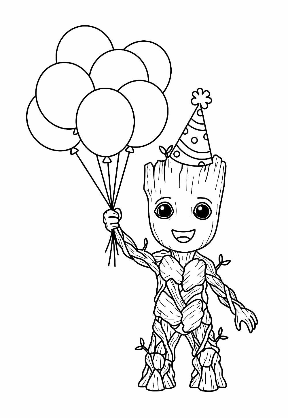 Groot Baby para colorir