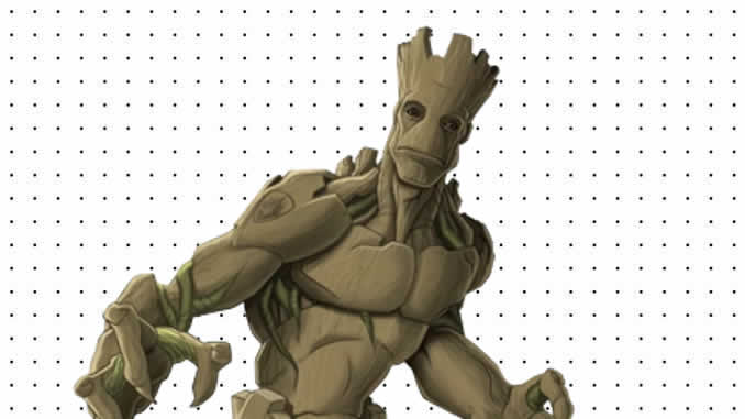 Desenhos do Groot para colorir