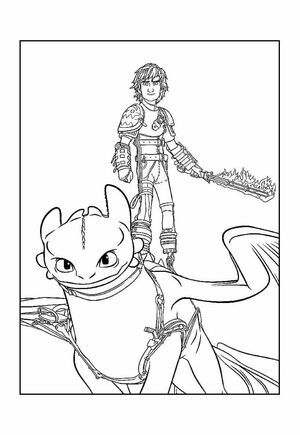 Desenho de Soluço para colorir