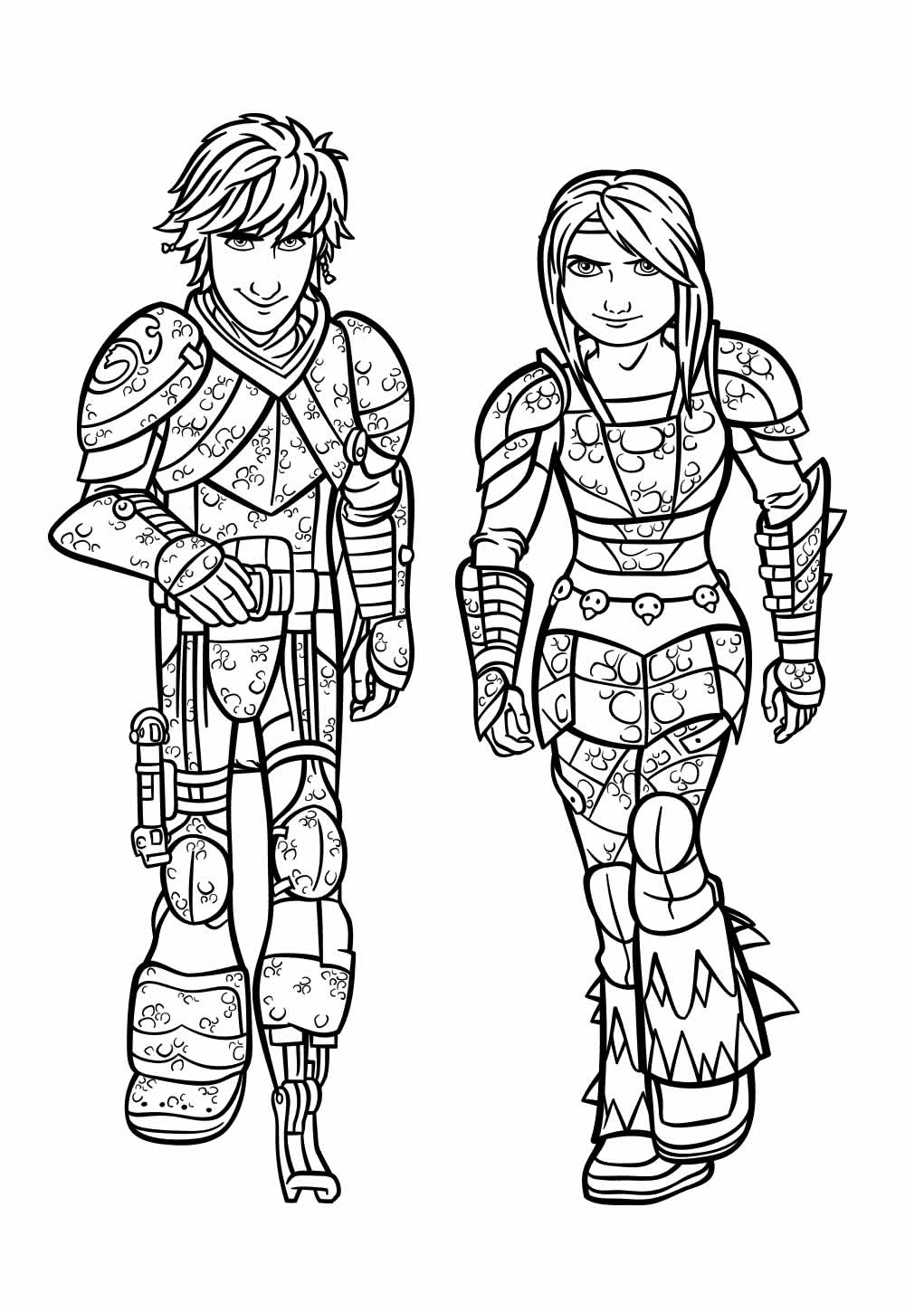 Desenho de Soluço para colorir - Como Treinar o Seu Dragão