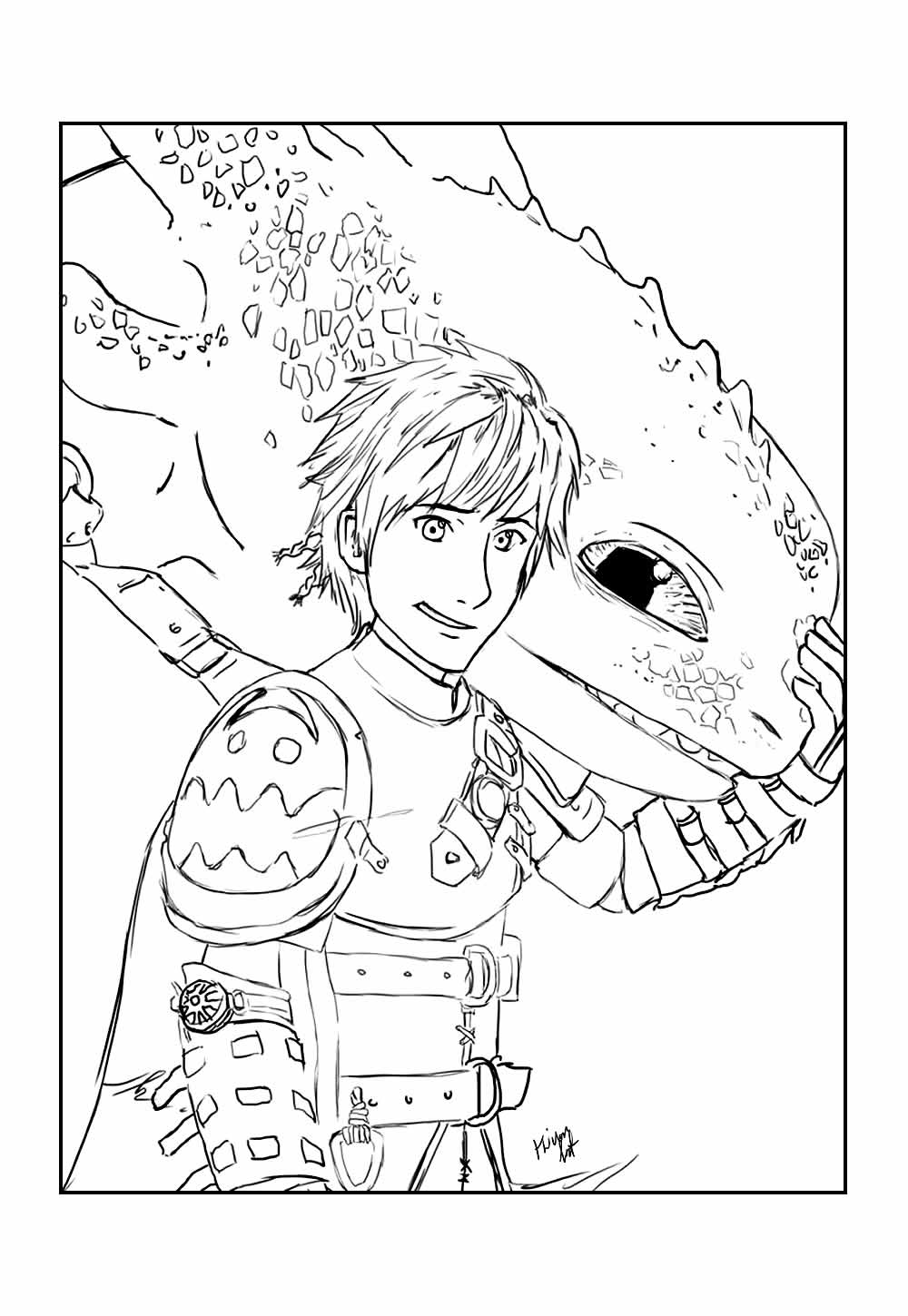 Desenho de Soluço para colorir