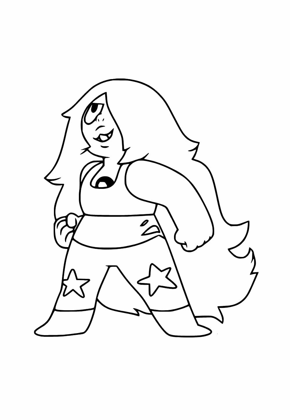 Ametista para colorir (Steven Universo)