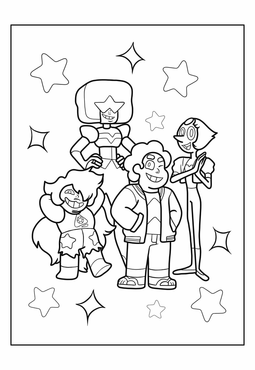 Desenho de Steven Universo para colorir