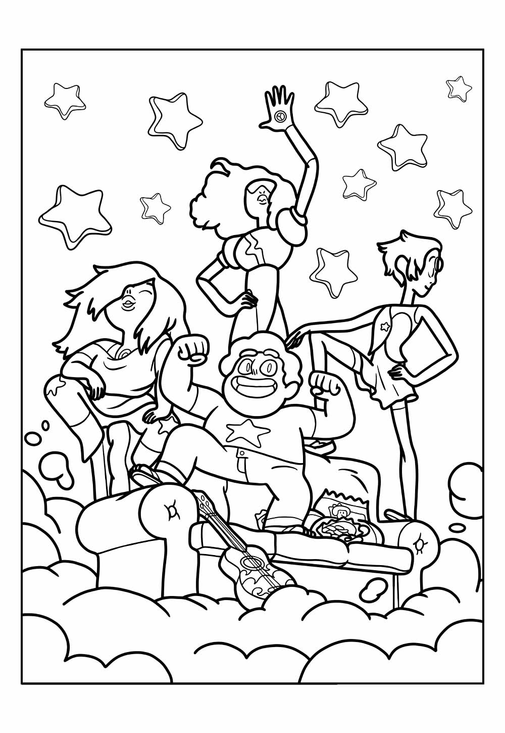 Desenho de Steven Universo para colorir