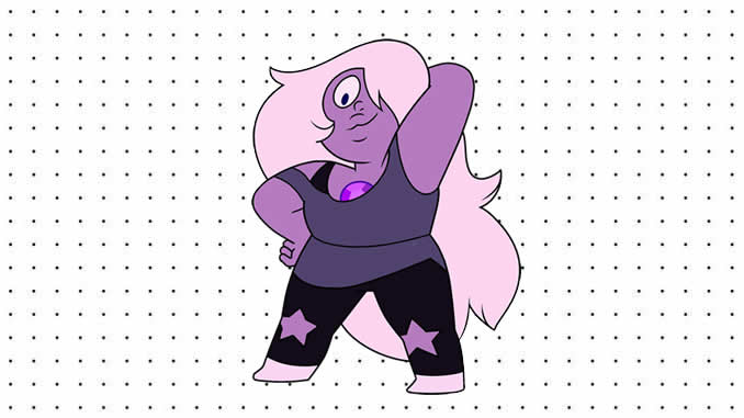 Desenhos da Ametista para colorir (Steven Universo)