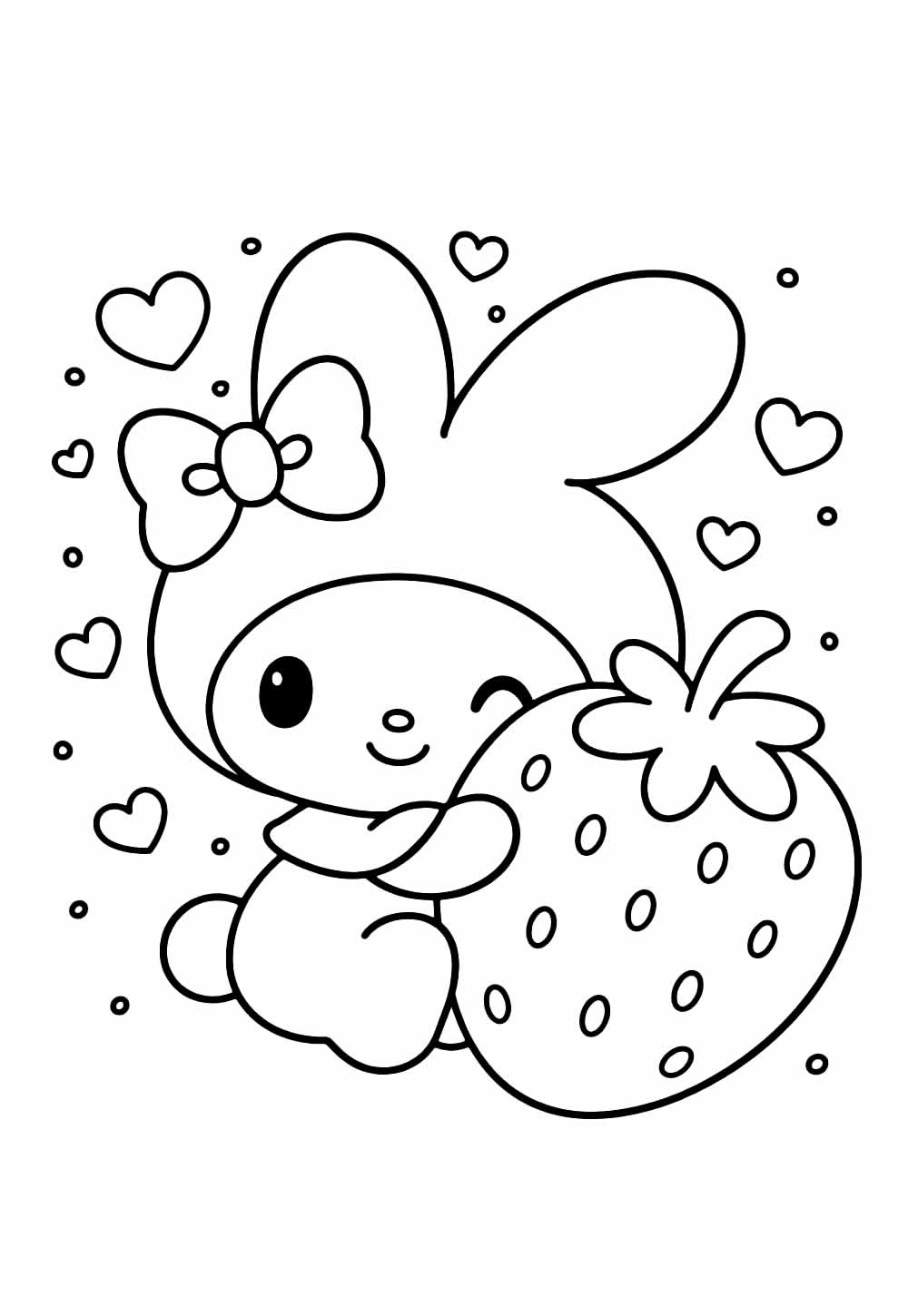 Desenho da My Melody para colorir