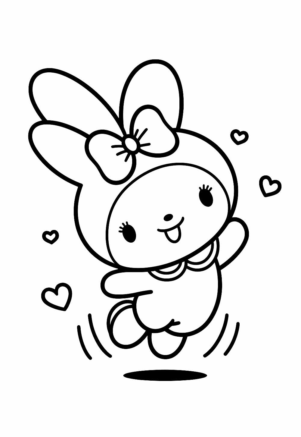 Desenho da My Melody para pintar