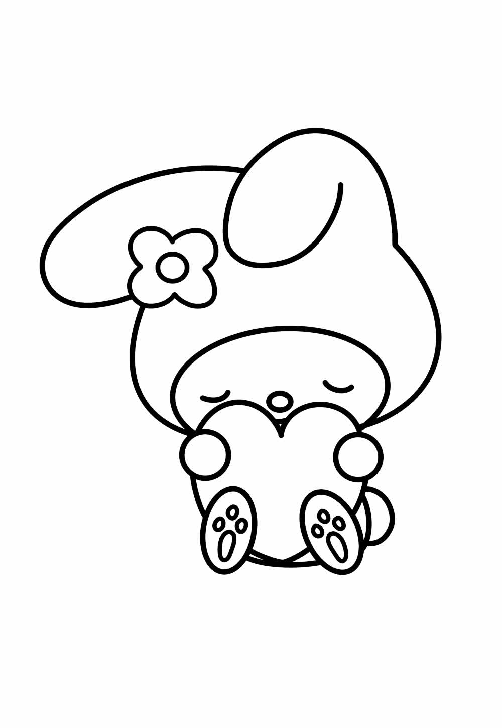 Desenho da My Melody para colorir