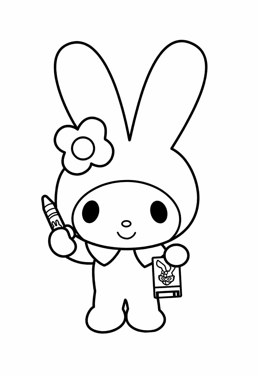 Desenho da My Melody para pintar