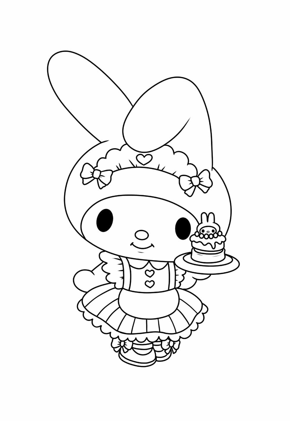 Desenho da My Melody para imprimir