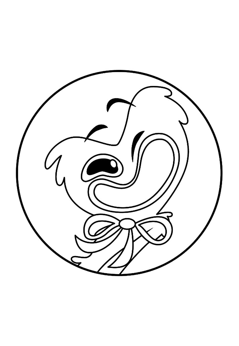 Desenho de Huggy Wuggy para colorir