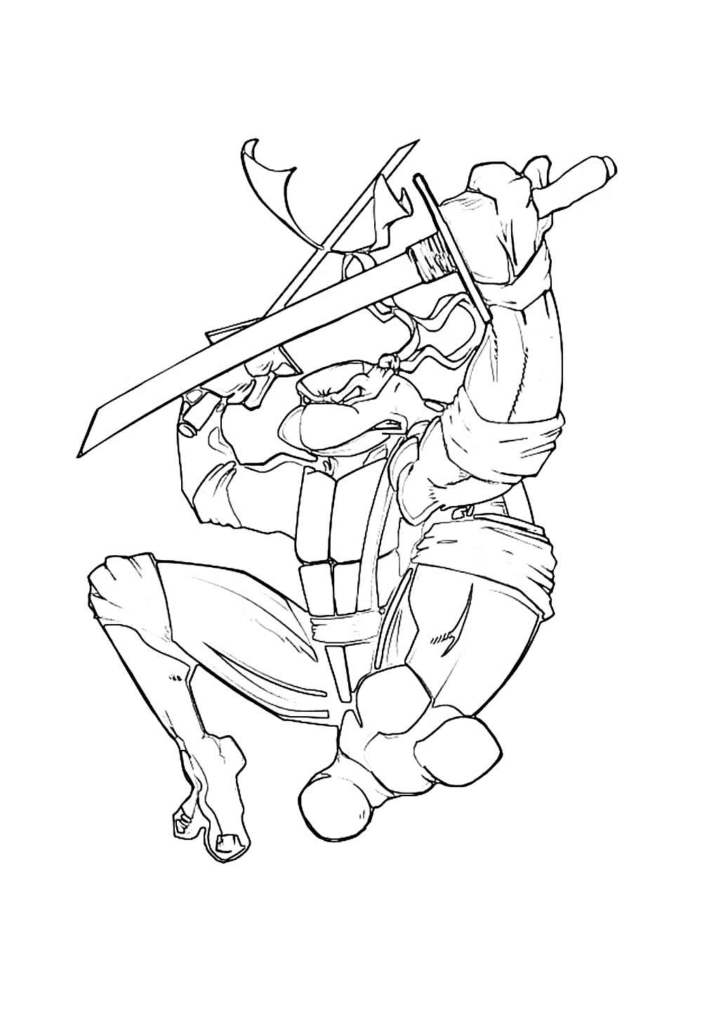 Tartarugas Ninja - Desenho de Leonardo